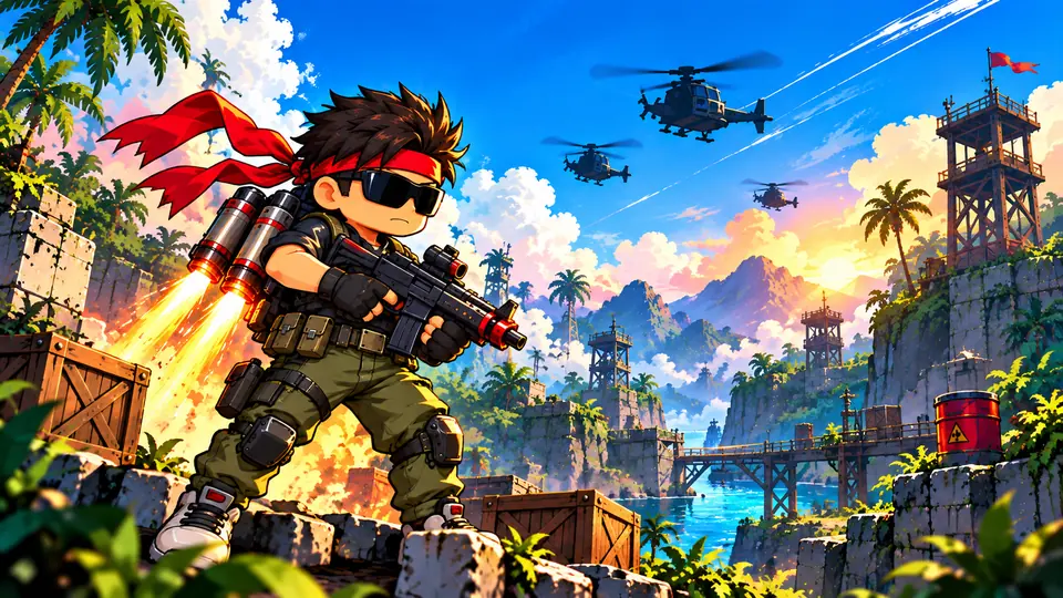 Pocket Warzone: a fast 2D jetpack action shooter for Android
